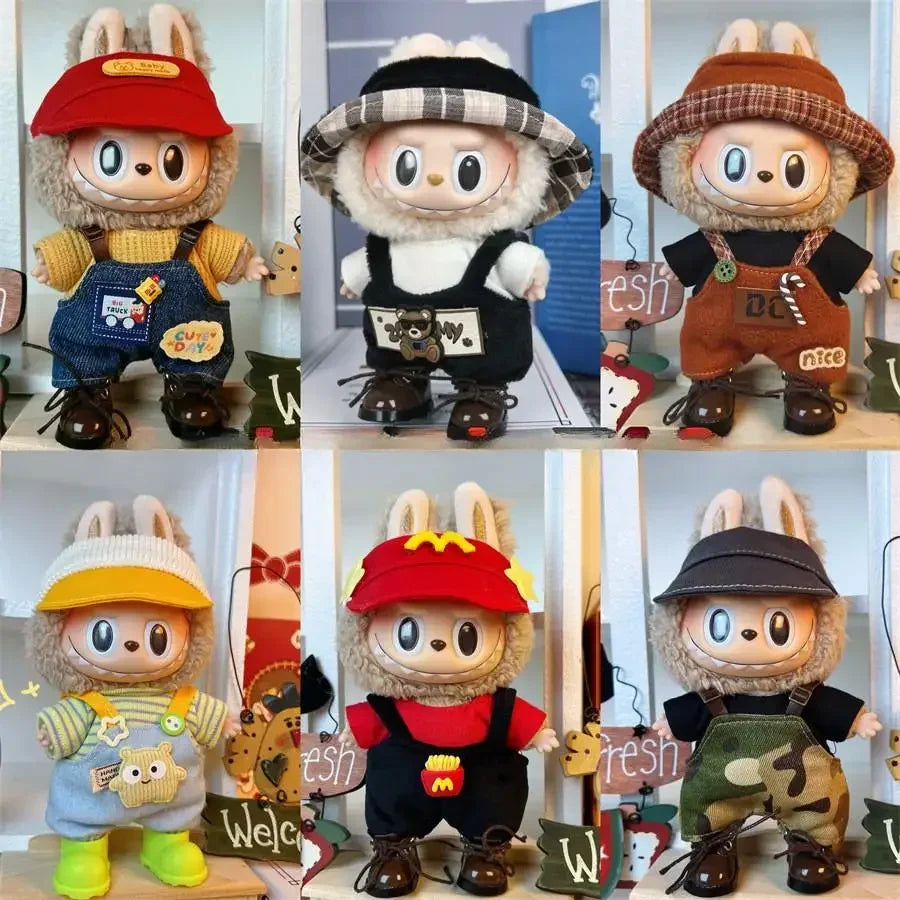 Mini Plush Doll'S Clothes Outfit Accessories For Korea Kpop Exo 15-17cm Labubu Idol V1 V2 sports and leisure suit Clothing Gift