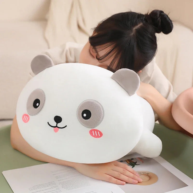 35-60cm Cute Cats Plush Toys Soft Stuffed Animal Cat Doll Cartoon Sleep Pillow Sofa Cushion Room Decor Baby Kid Girl Lovely Gift