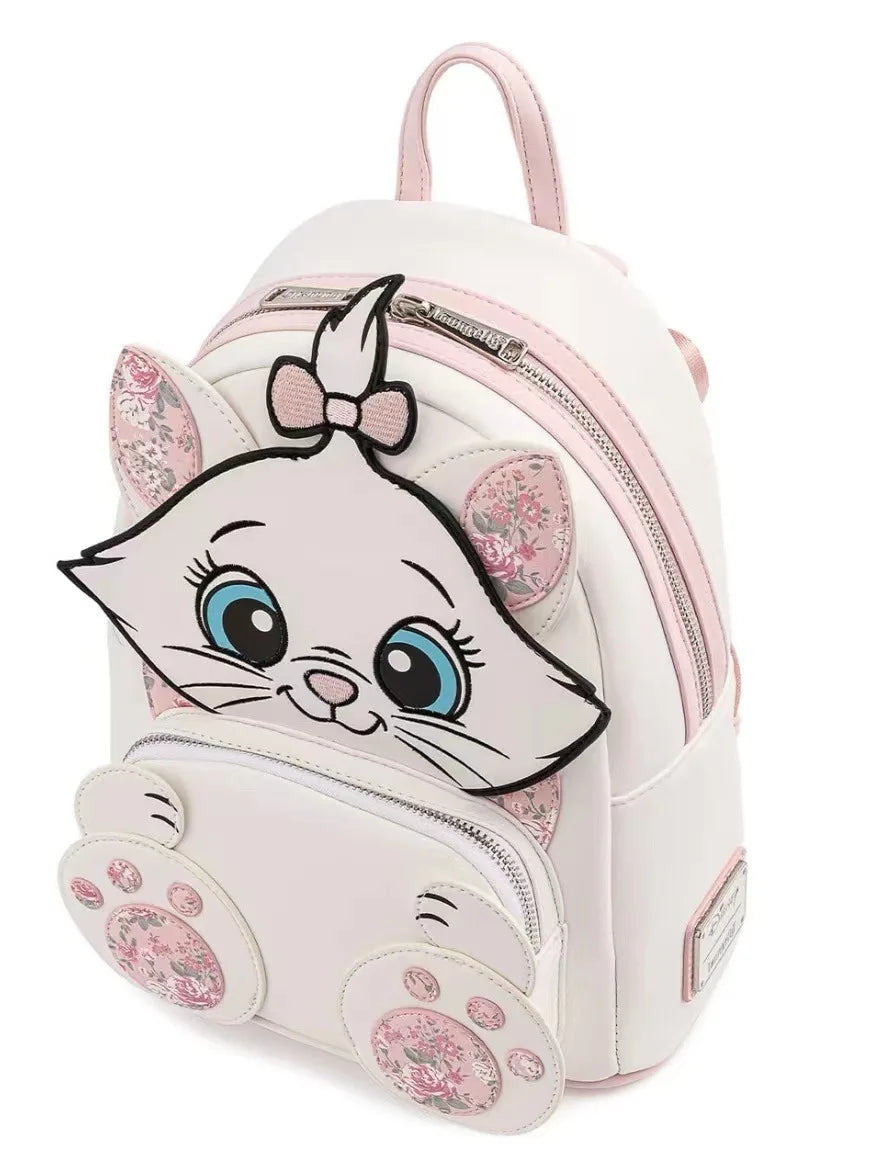 Aristocats Marie Cat Mini Backpack All Over Print Womens Double Strap Shoulder Bag Purse Double Shoulder Backpack Gift