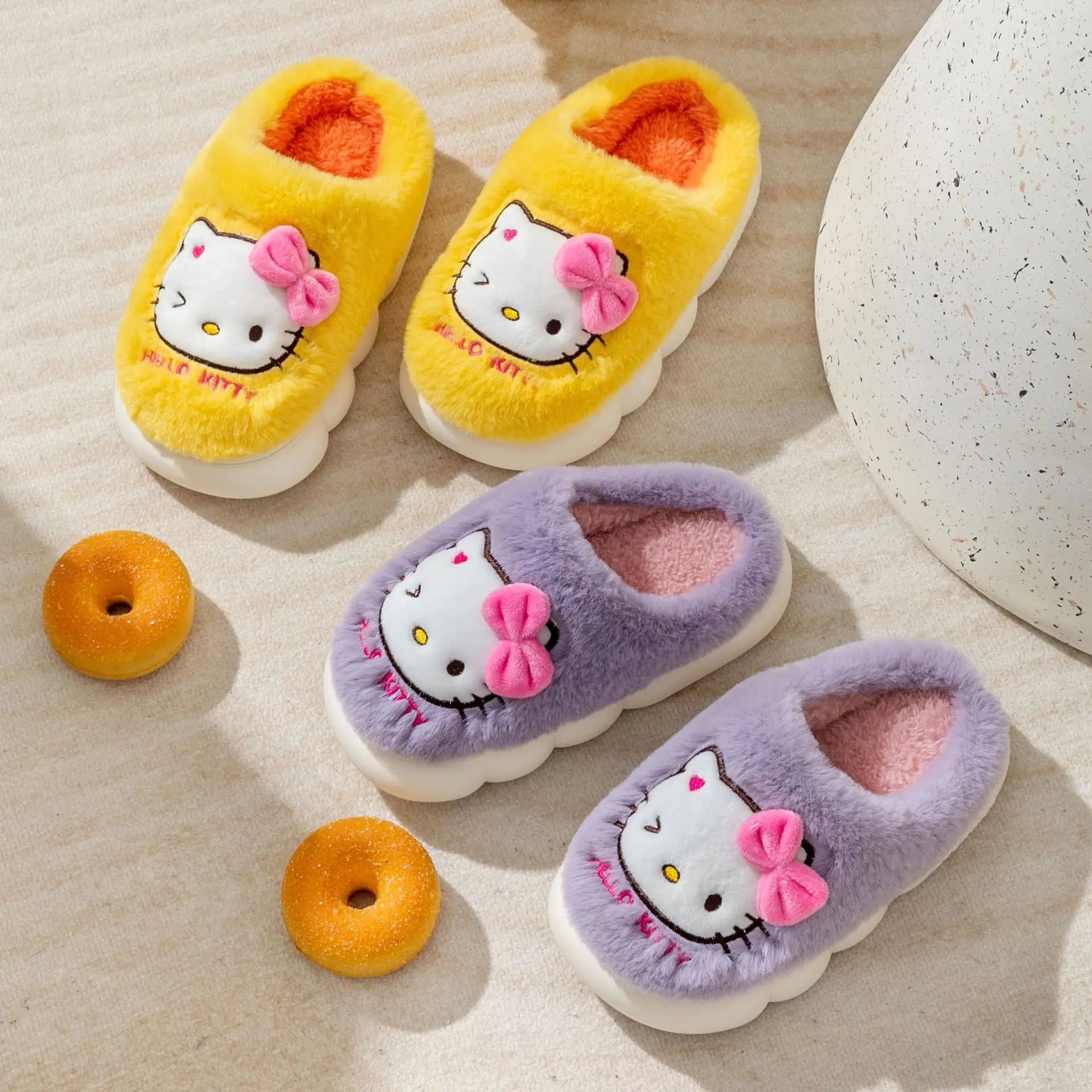 Kawaii Sanrio Hello Kitty Slippers - Plushy Mart