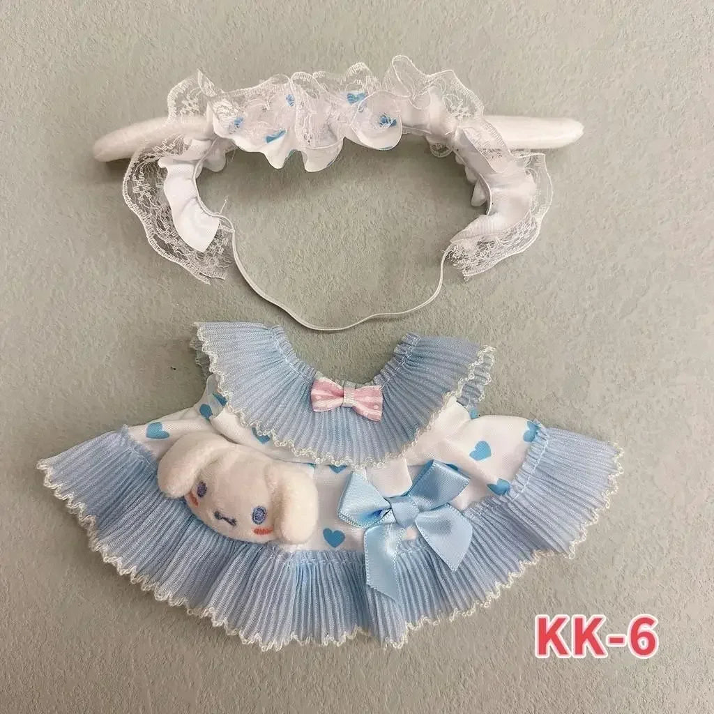 20cm cotton doll cute and sweet Lolita dress 20cm doll changing clothes small skirt for Baby three v3 no doll