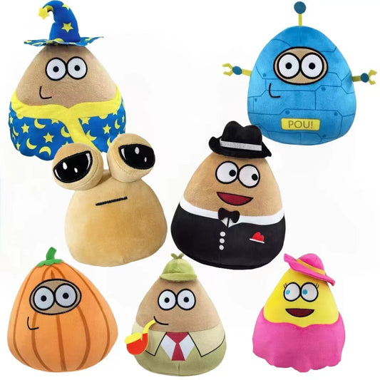 2024 New ModelsAnime Game The Maw My Pet Alien Pou 22Cm Kawaii Cartoon Plush Toys Children Birthday Xmas Gifts