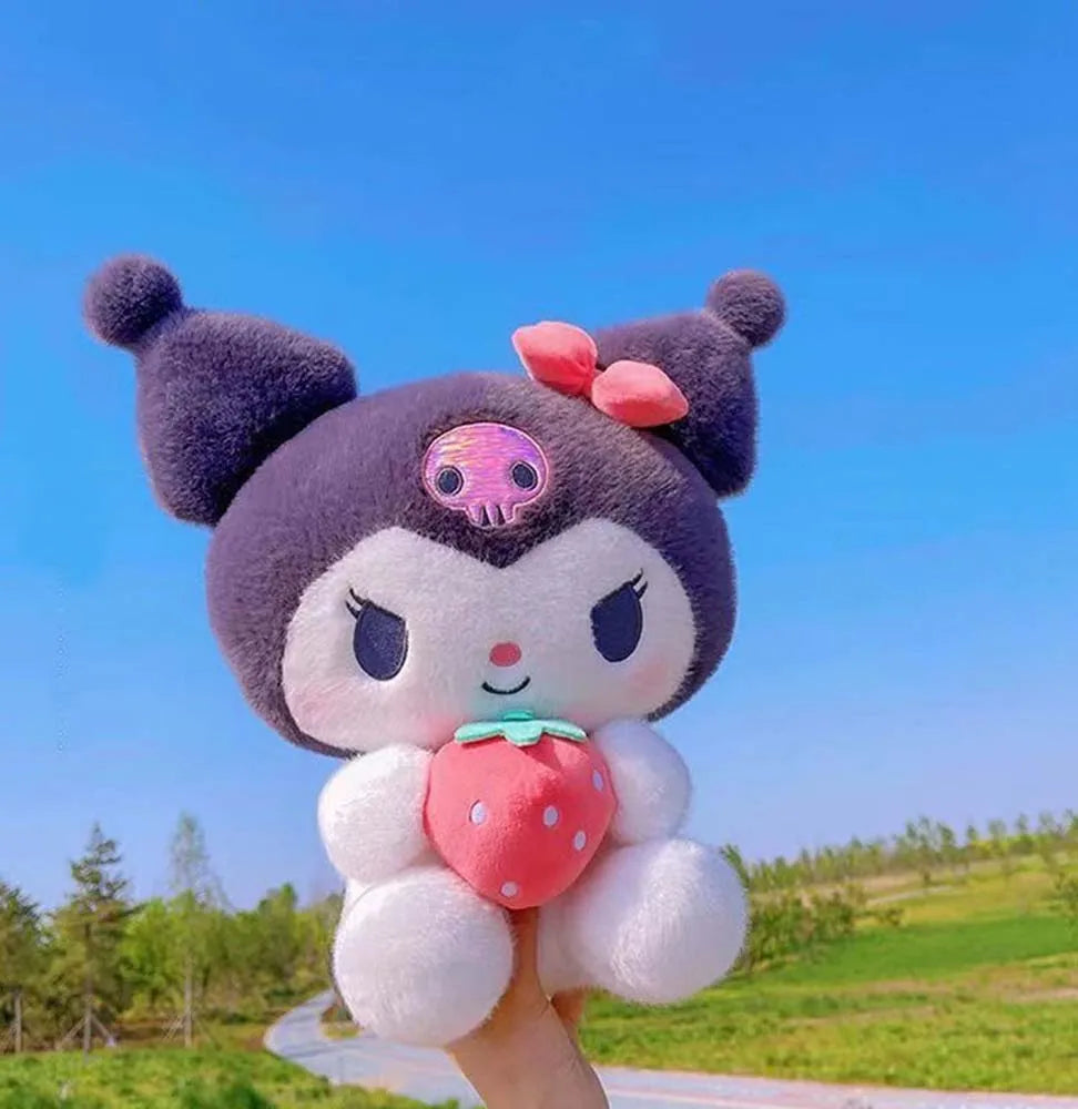 25cm Anime Sanrio Plush Doll Toys Kawaii Kuromi Mymelody Lovely Soft Stuffed Animals Doll Plushie Home Decoration Children's Toy