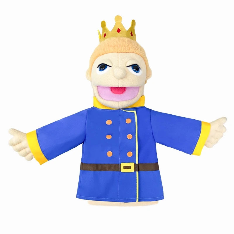 Simulation Cartoon Profession Series Big Hand Puppet Plush Doctor Police Officer Nurse Teacher Job Puppet Ventriloquism Doll