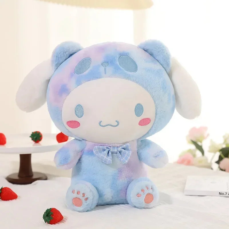 115CM Big Size Kawaii Tie-dye Sanrio Kuromi Plushies My Melody Doll Plush Toy Hug Children's Stuffed Animal Female Holiday Gift