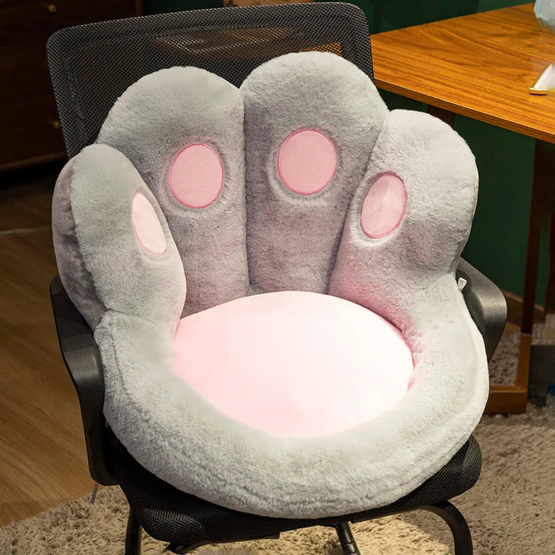 45/55cm Soft Paw Pillow Animal Seat Cushion Stuffed Plush Sofa Indoor Floor Home Chair Decor Winter Children Girls Gift