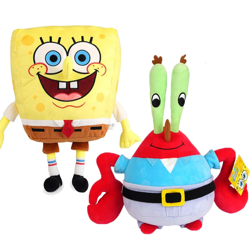 22-40Cm 100% Genuine Spongebob Patrick Star Kawaii Cartoon Animal Plush Toy Stuffed Doll Cartoon Soft Kids Toys Birthday Gift