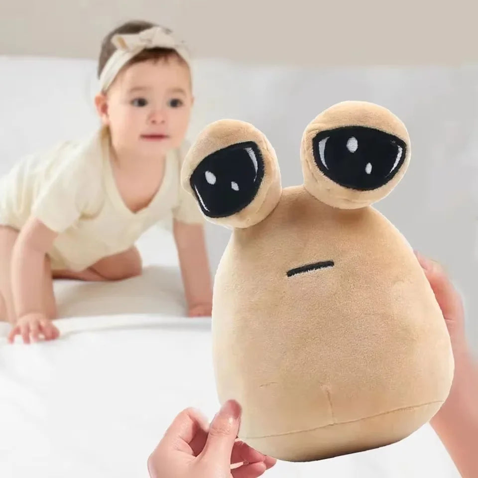 22cm meu animal de estimação alienígena pou brinquedo de pelúcia furdiburb emoção alienígena plushie recheado animal pou boneca