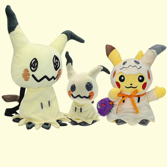 POKEMON Halloween Series Large Puzzle Q Pikachu Puzzle Q Backpack Small Puzzle Q Doll Plush Toy Pocket Monster Plush Toy Childre