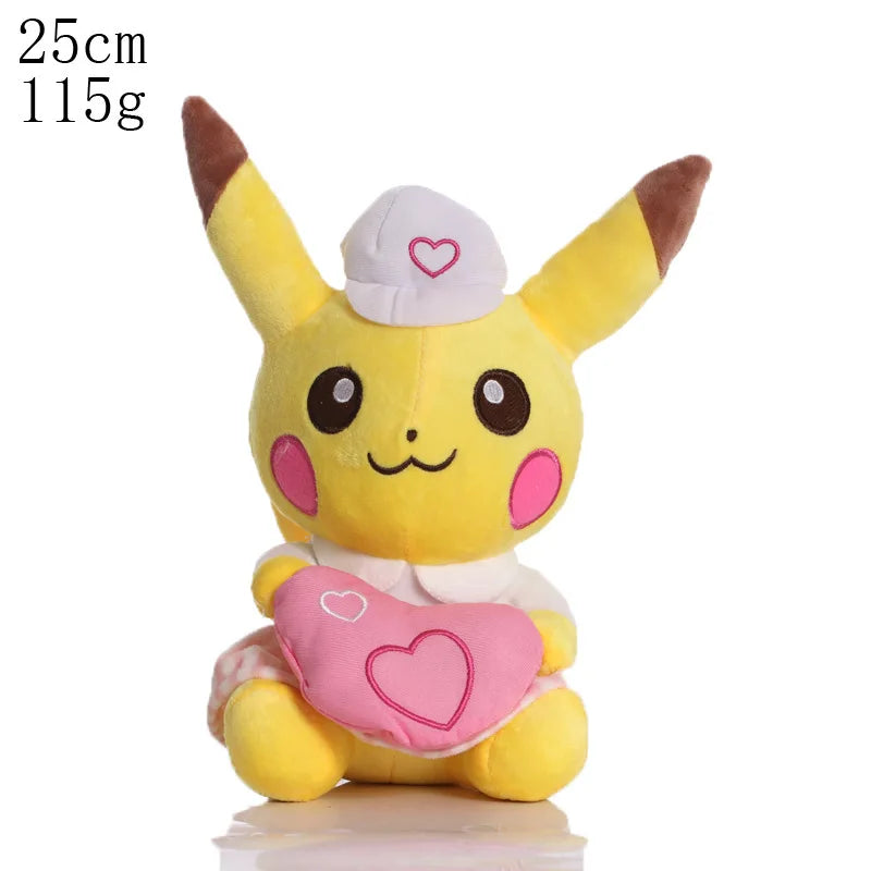 Newest Pokemon 70 Types Elf Plush Pikachu Toys Elekid Lucario Celebi Stuffed Doll Sprigatito Fuecoco Quaxly Plushies Xmas Gifts