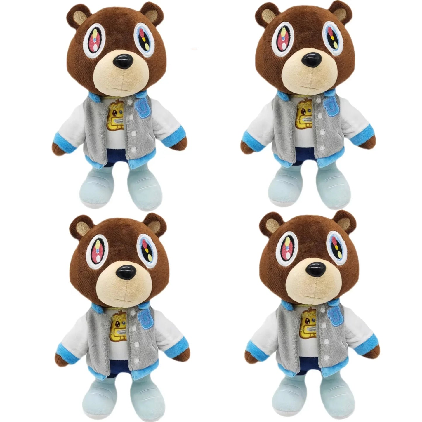 Kawaii Kanye West Teddy Bear, Dropout Brinquedos De Pelúcia, Graduação Soft Stuffed Home Room Decor, Presente de Aniversário