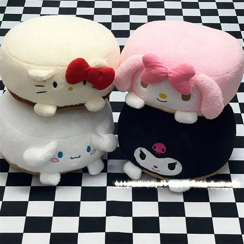 Japanese Style Pochacco My Melody Plushies Soft Hangyodon Cinnamoroll Kuromi Stuffed Sitting Cushion Tatami Girly Home Decor