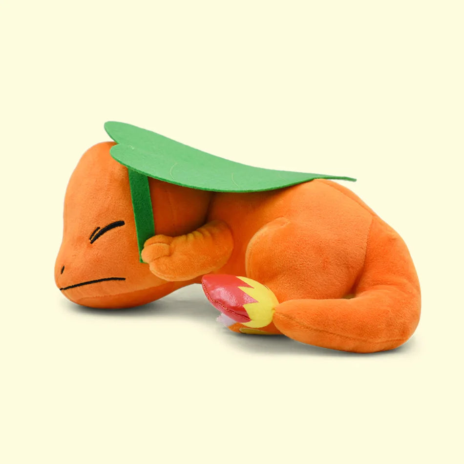 Kawaii Pokemon Sleep Cubone Chikorita Slowpoke Vaporeon Charmander Soft Plush Toys Cute Psyduck Eevee Stuffed Peluche Doll Kids