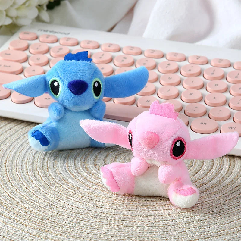 Disney Stitch Stuffed Plush Dolls Toy Lilo and Stitch Cartoon Bouquet Accessories Backpack Keychains Pendant Kids Birthday Gift