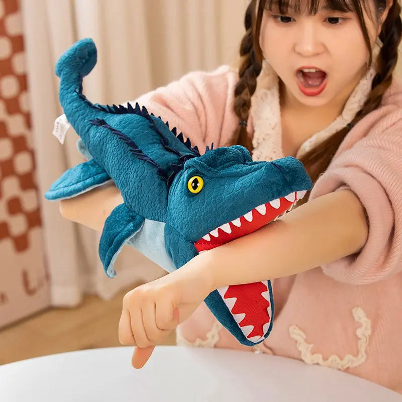 Stuffed Plush Dinosaur Toys Hand Finger Story Puppet Kawaii Dolls Educational Baby Toys Tyrannosaurus Rex Children Gift