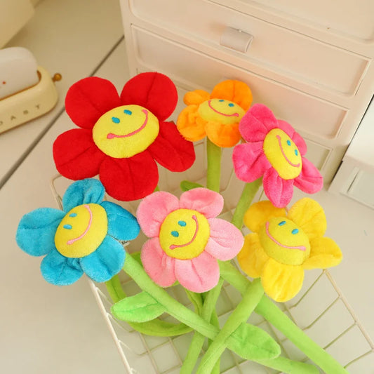 33~80cm Sunflower Rose Plush Pillow Soft Creative Fluffy Lifelike Christmas Gift Toys For Children Kawaii Room Decorati