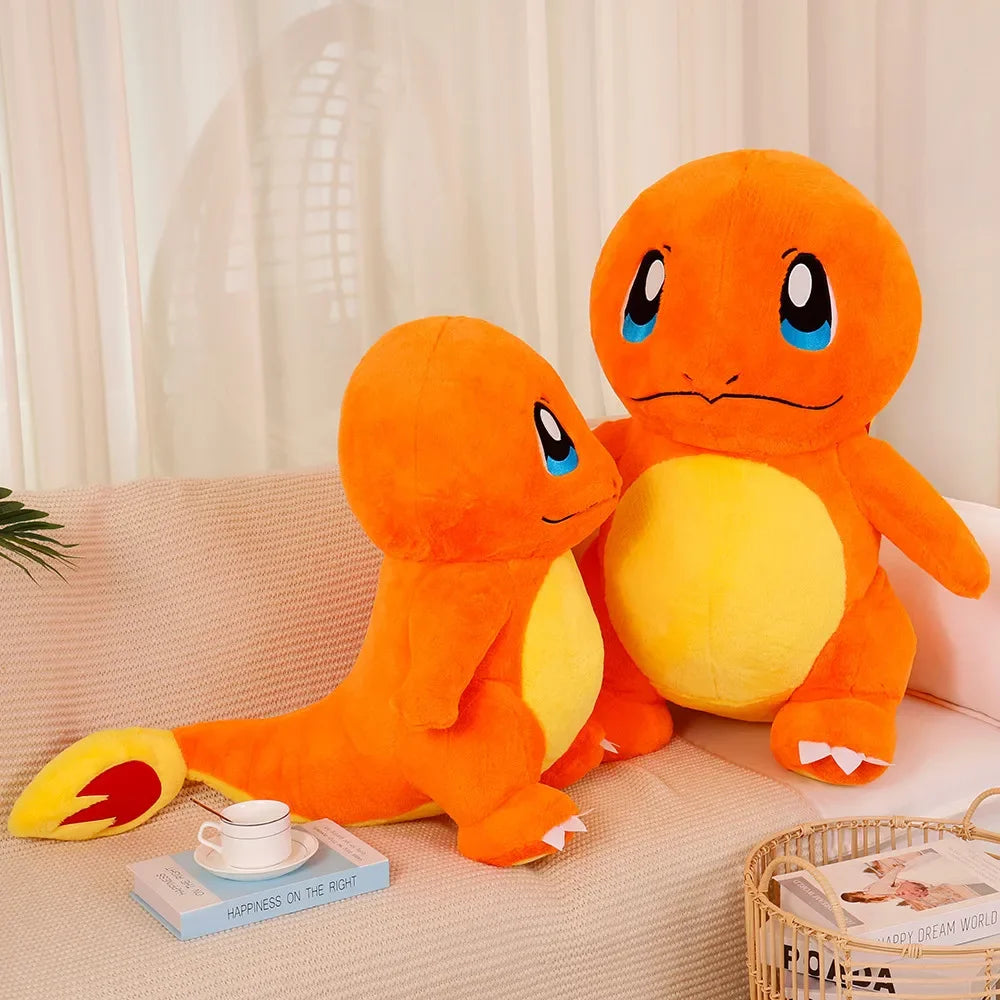 Anime Pokémon Charmander Plush Doll Toy Cartoon Pokémon Gini Turtle Pet Elves Small Fire Dragon Doll Charmander Plush Toys Dolls