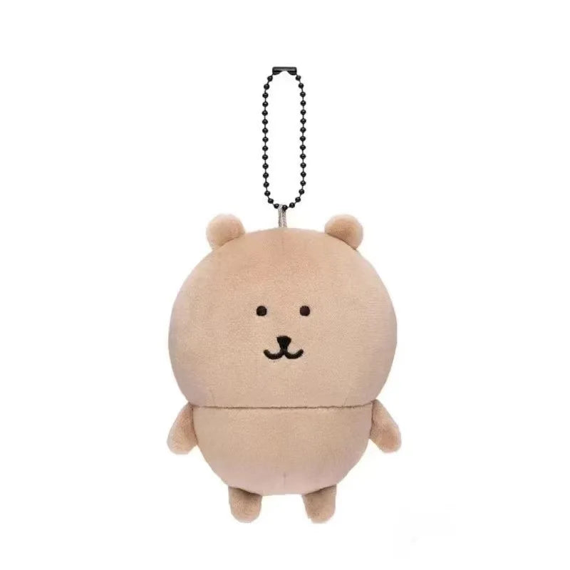 Nagano Self-Deprecating Bear Plush Car Keychain Children's School Bag Pendant Couple Holiday Gift Anime Peripheral 2D Collection