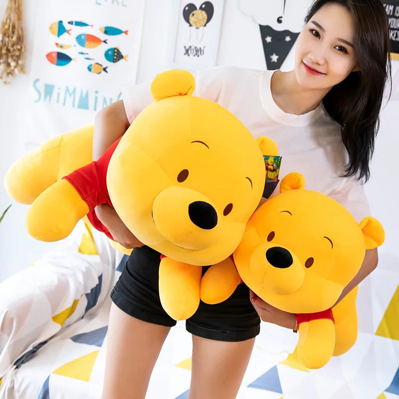 45cm Cute Disney Winnie The Pooh Plushies Dolls Kawaii Anime Figure Cartoon Plush Toys for Girls Birthday Gift for Kids