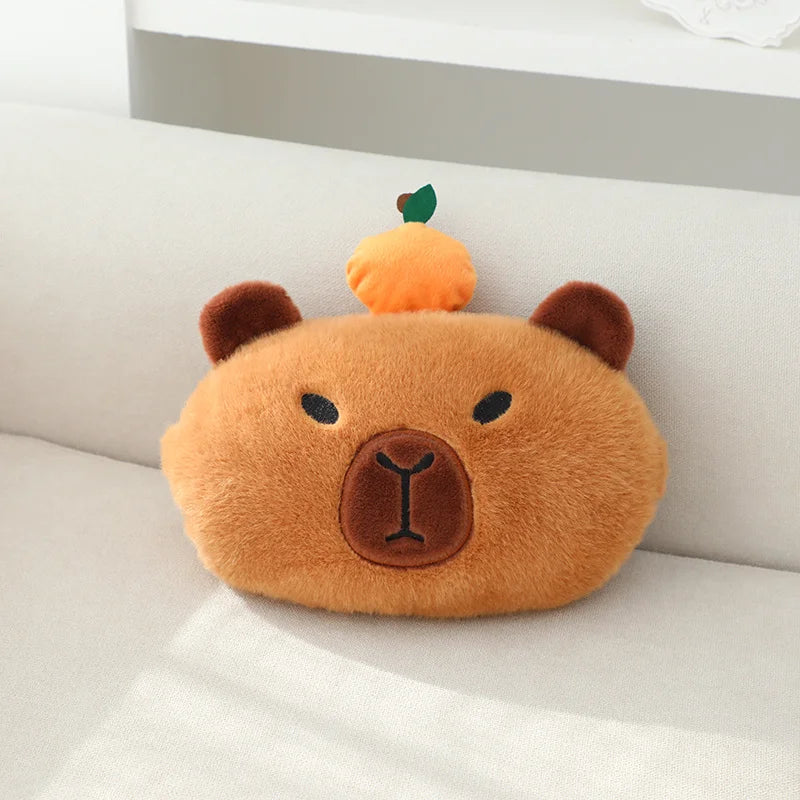 Car Neck Pillow Capybara Plush Shoulder Protection Cute Tissue box Kawaii Car Decoration Of Car Supplies lovely Plushie Toy Gift