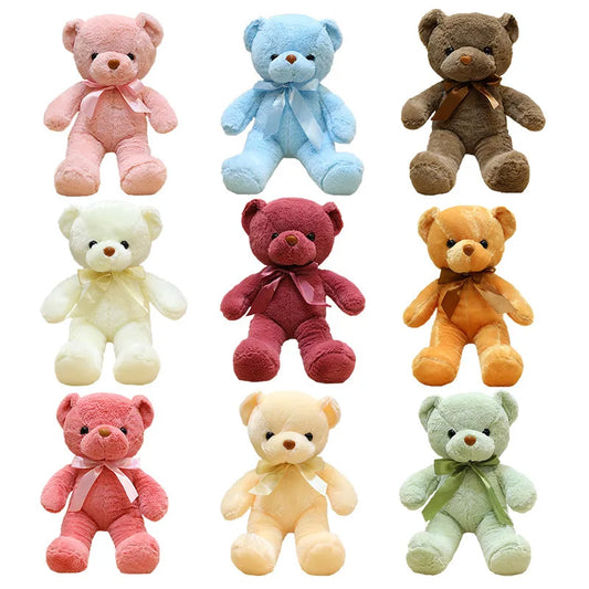 Cute Teddy Bear Plush Soft Stuffed Bear Animal Toy Plushie Kawaii Cat Baby Sleeping Toys Home Decor For Kids Girl Gifts