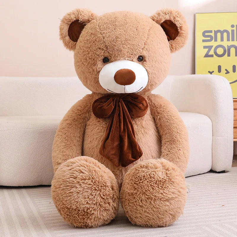 80/100cm Big Size Teddy Bear Plush Toy Stuffed Animals Dolls Kawaii Soft Pillow  Grilfriend Girl Birthday Valentines Day Gift