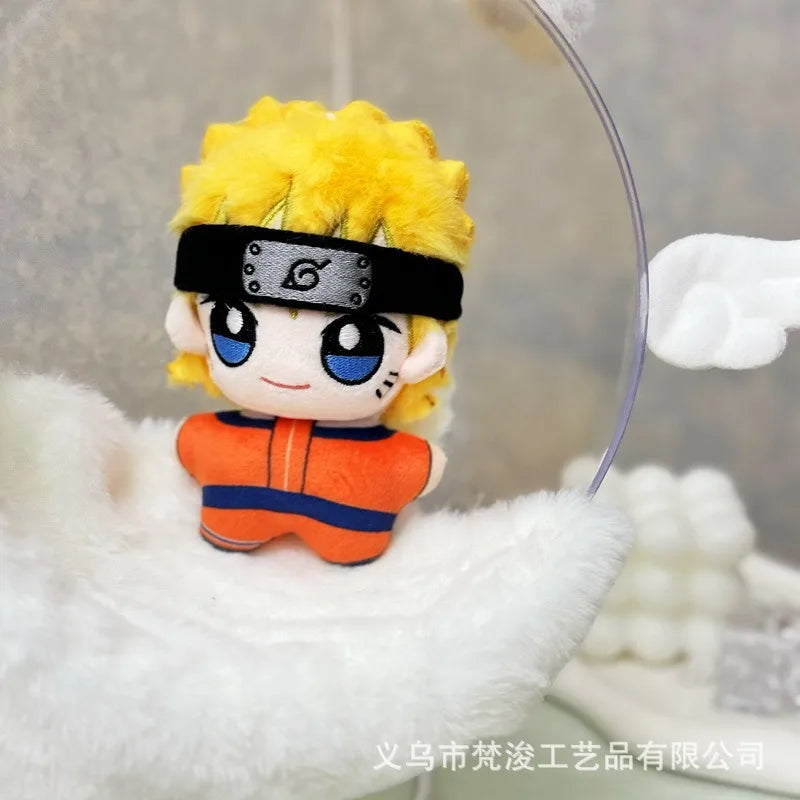 Naruto Plush Doll Uzumaki Naruto Car Keychain Namikaze Minato Children's School Bag Pendant Anime Peripheral Holiday Gift