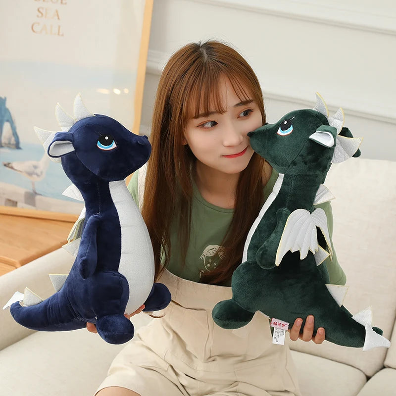 40/60/80cm Kawaii Dinosaur Plush Doll Stuffed Dino Toy Kids Huggable Animal Dragon Plush Pillows Cartoon Gift for Kids