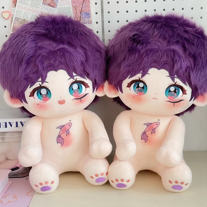 40cm Naked Zayne/Rafayel Plush Cotton Doll Cute Idol Stuffed Super Star Figure Doll Can Change Clothes Gift Love And Deepspace