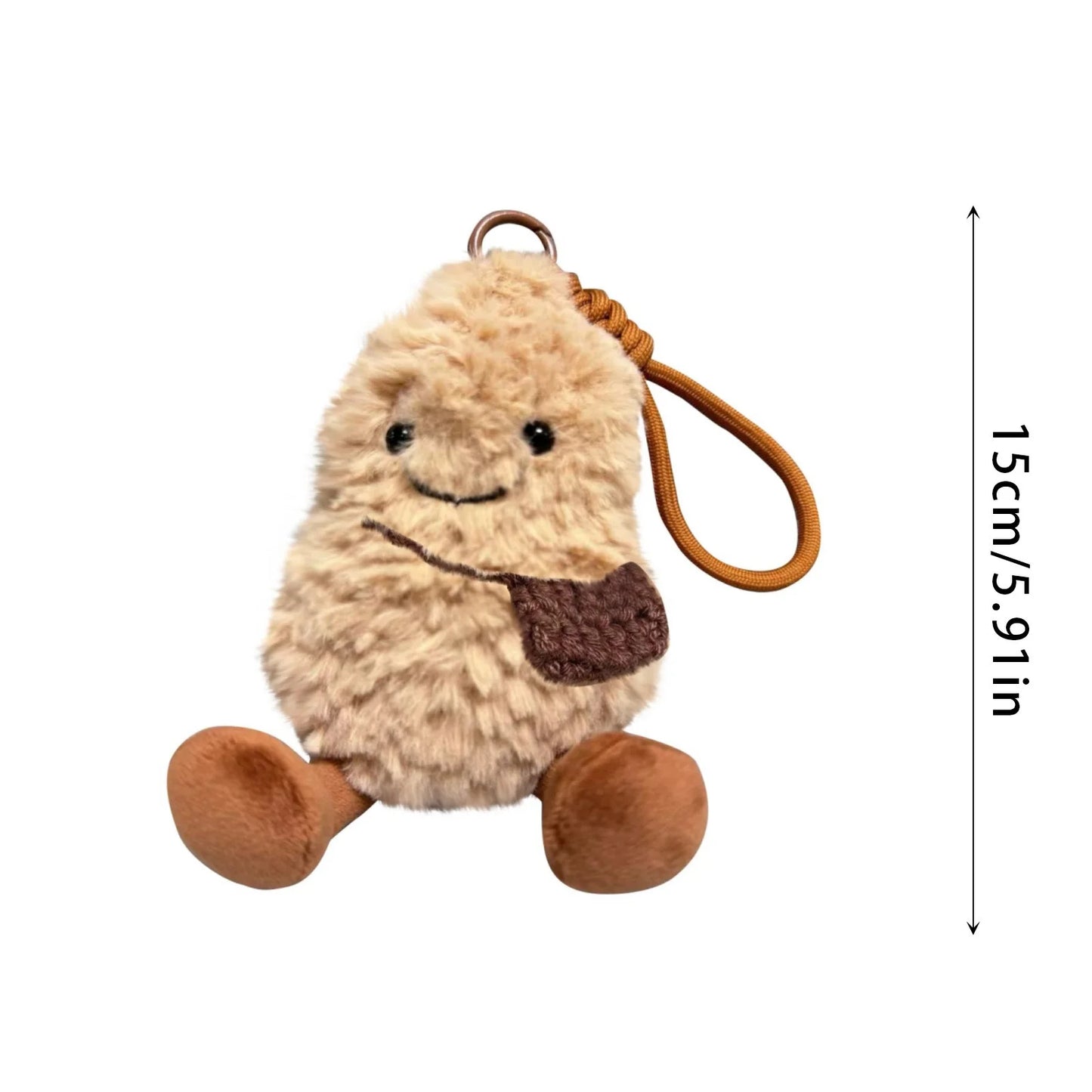 Jelly Cat Keychain Kawaii Plush Toys Cartoon Dolls Children's Gifts Novelty Funny Keychain For Hanging On Mobile Phones Or Bags