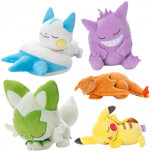 HQ Sleeping Series Pokemon Pikachu Gengar Plush Sprigatito Pachirisu Stuffed Doll Charizard Peluche Anime Toy Hobbies Xmas Gift