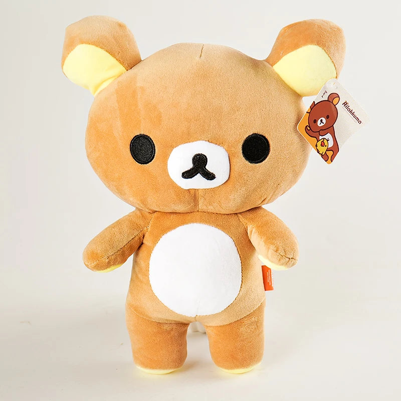 Kawaii Rilakkuma Plush Toys Strawberry Teddy Bear Stuffed Doll Plushies Cute Animal Kawaii Room Decor Birthday Gift for Kid