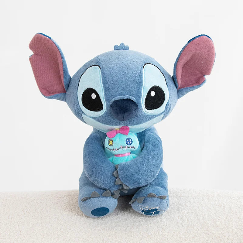 Disney Original High Quality Lovely Minnie Mickey Mouse Stitch Plush Toy Limited Collect Plushies Cuddly Appease Doll Xmas Gifts