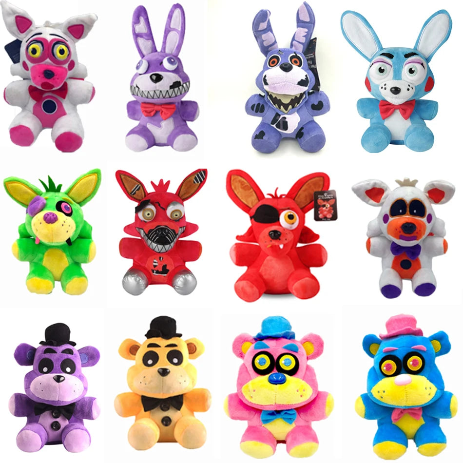 FNAF Plush Toy Set - Freddy, Foxy, Chica, Bonnie Stuffed Dolls