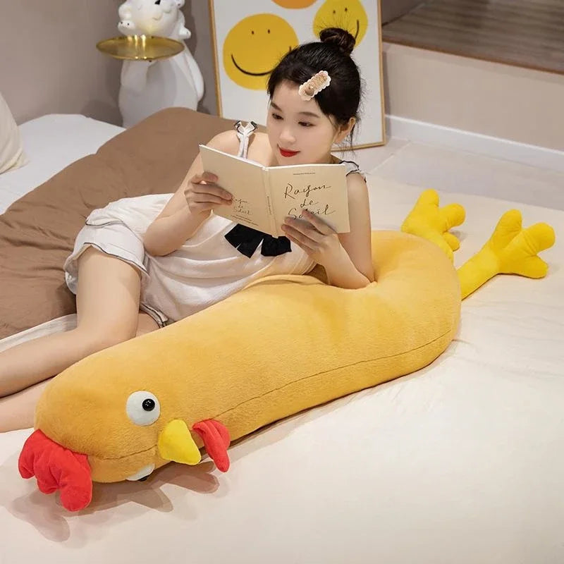 60/90/120CM Cartoon Animals Chicken Plush Toys Soft Stuffed Comfortable Sleeping Toy Plush Pillows