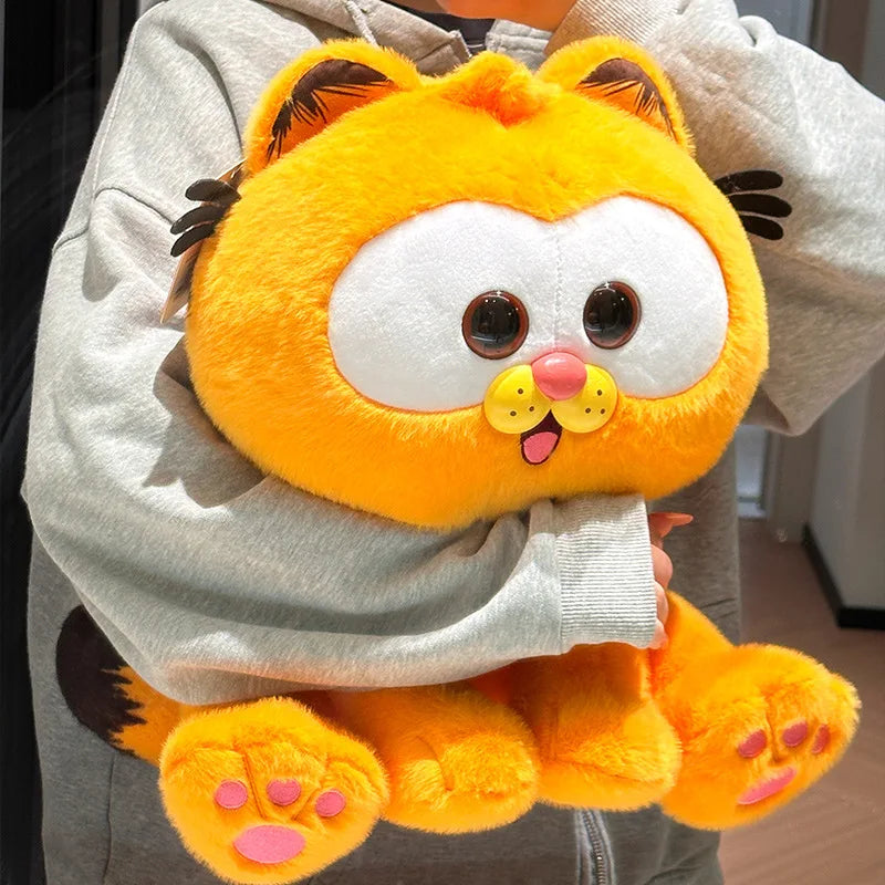 Miniso Garfield Plush Toy Funny Lazy Ginger Ugly Cat Stuffed Doll Anime Kitty Peluche Kittens Plushie  Animal Sofa Cushion Gift