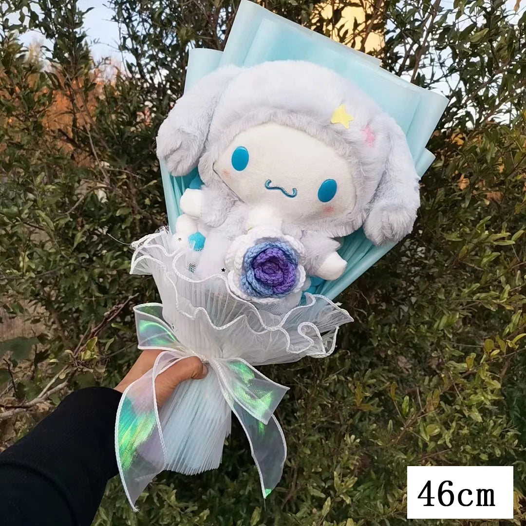 Kuromi My Melody Hello Kitty Cinnamoroll Sanrioed Anime Doll Toy  Plush Bouquet Valentine's Day Christmas Graduation Holiday Gif