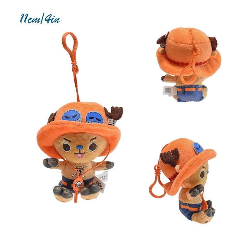 Original One Piece Plush ToysTony Tony Chopper Monkey D Luffy Vinsmoke Sanji Anime Stuffed Sabo Anime Peluche Doll Pendants Gift