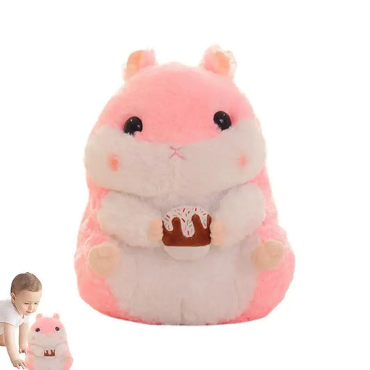 Stuffed Hamster Soft Plush Hamster Pillow Stuffed Animal Pillow Room Decor Plush Toy For Children Birthday Christmas