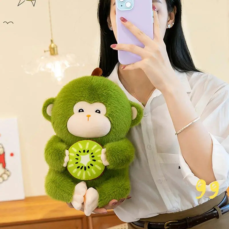 Stuffed Monkey Doll Cute Green Animal Plushie Stuffed Toy 30cm/11.8inch Cartoon Monkey Stuffed Animal Plush Stuffed Plush Toy