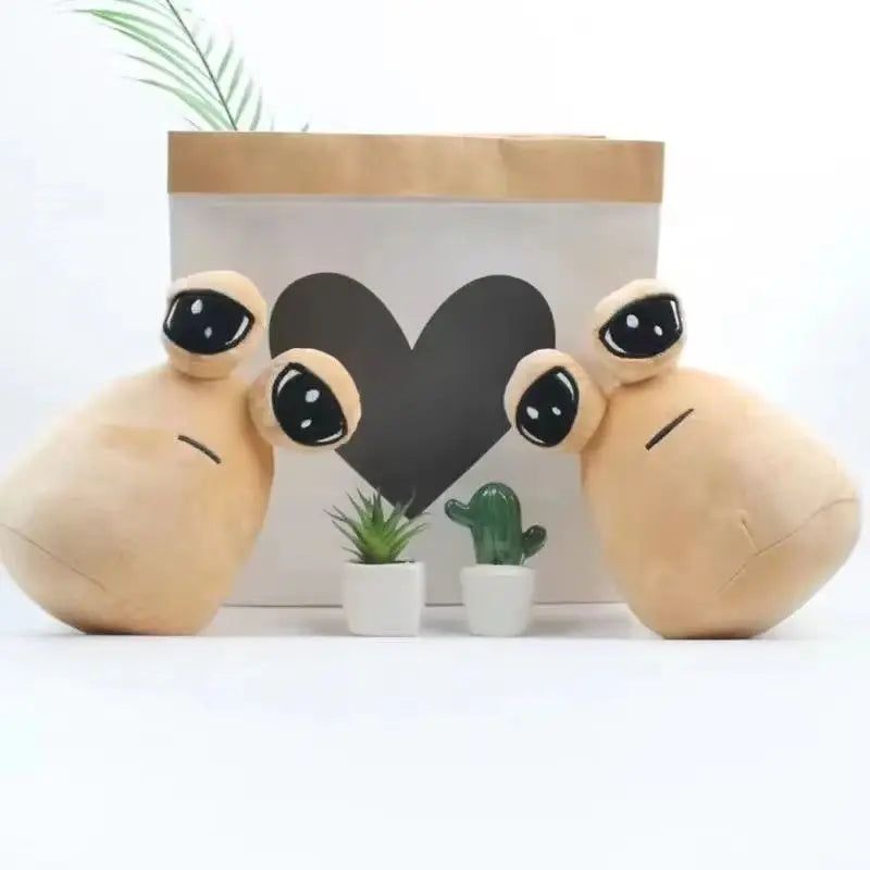 22cm 1/7pcs New hot  style Hot Game My Pet Alien Pou Plush Toy Furdiburb Emotion Alien Plushie Stuffed Animal Pou Doll ﻿