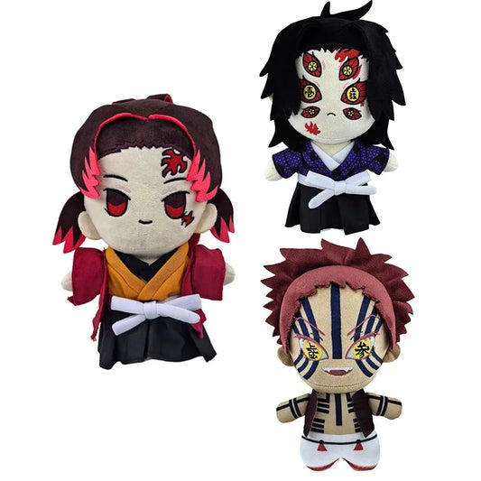 Demon Slayer Plush Stuffed Toys Tsugikuni Yoriichi Tsugikuni Michikatsu Akaza Anime Cartoon Figure Doll Children's Birthday Gift