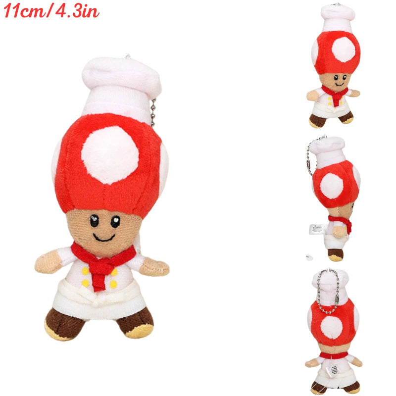 Kawaii Mario Luigi Plush Toys Keychain Koopa Troopa Bob-omb Yoshi Shy Guy Toad Triple Banana Anime Stuffed Peluche Dolls Pendant