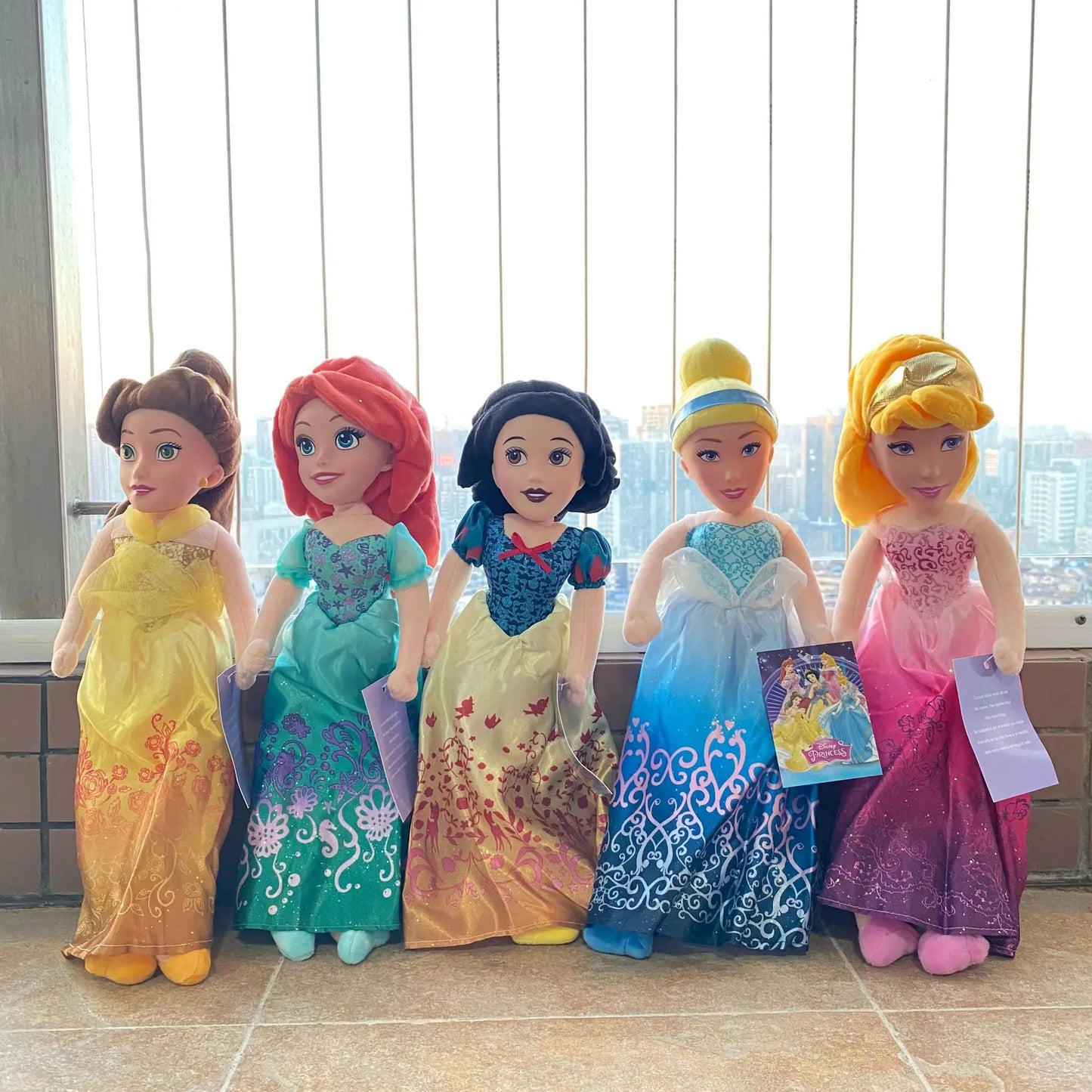 Kawaii Disney Princess Series Plush Toys Doll Snow White Cinderella Doll Girl Birthday Party Room Decoration Doll Girls Gifts