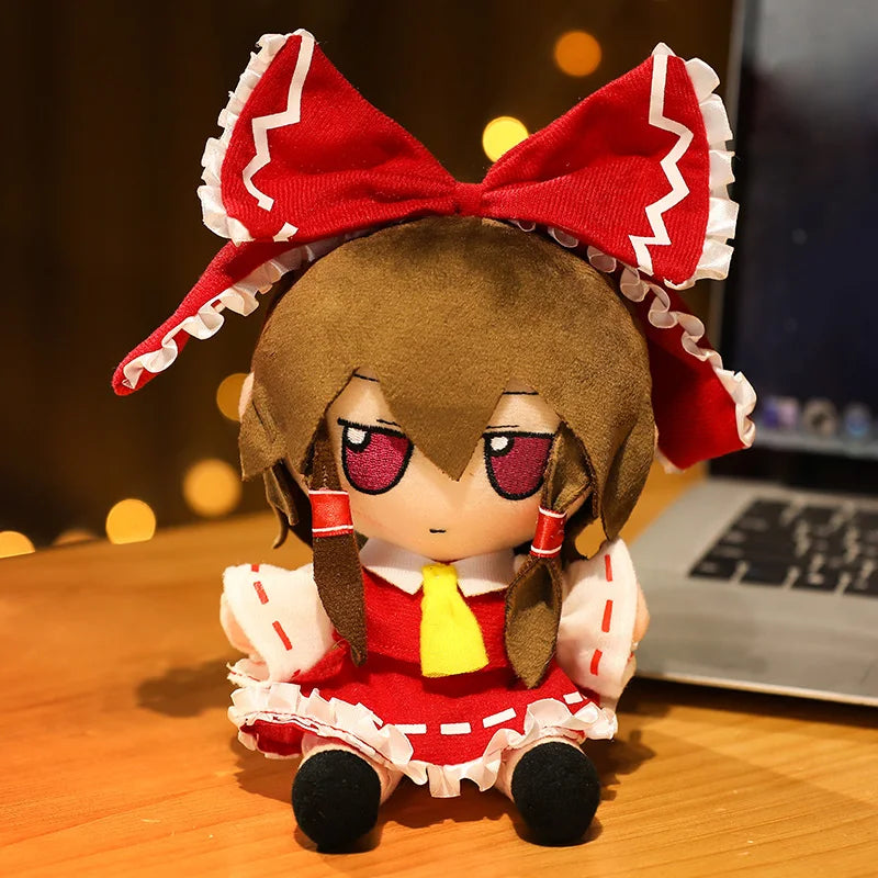 20CM New Japan Anime TouHou Project Hakurei Reimu Kirisame Komeiji Koishi Cosplay Plush Doll Cute Stuffed Sitting Dolls Gifts