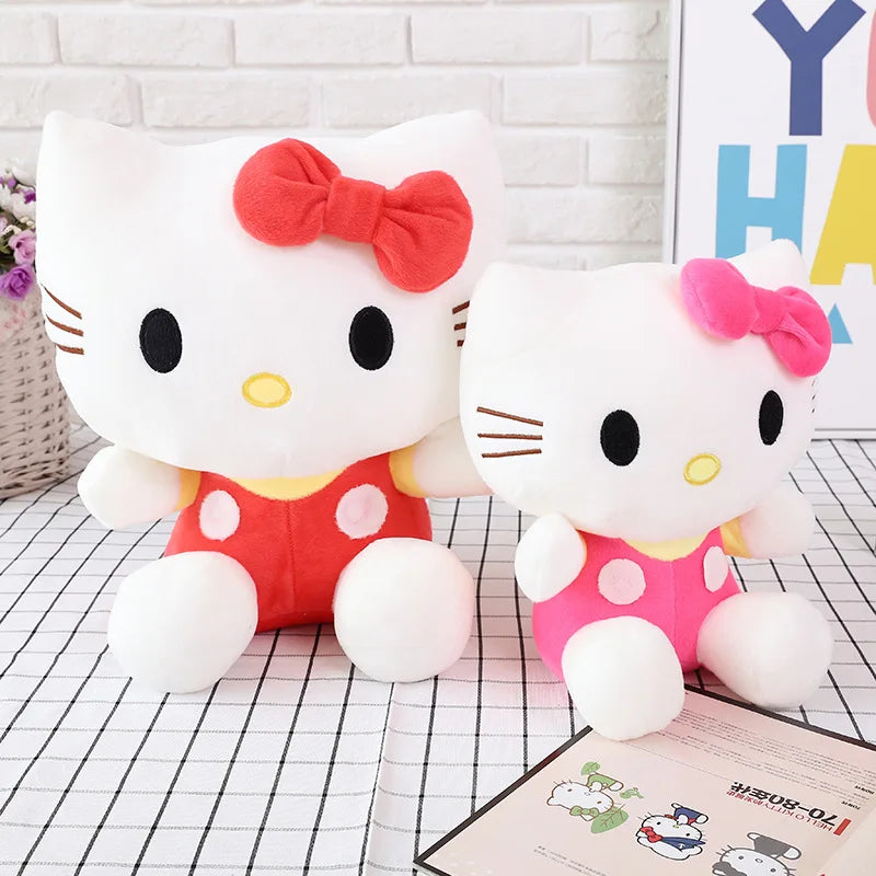 Big Size Sanrio Plush Hello Kitty Plush Room Decor Plushies Kawaii Dolls Hello Kitty Stuffed Animal Toy Ragdoll Home Xmas Gift