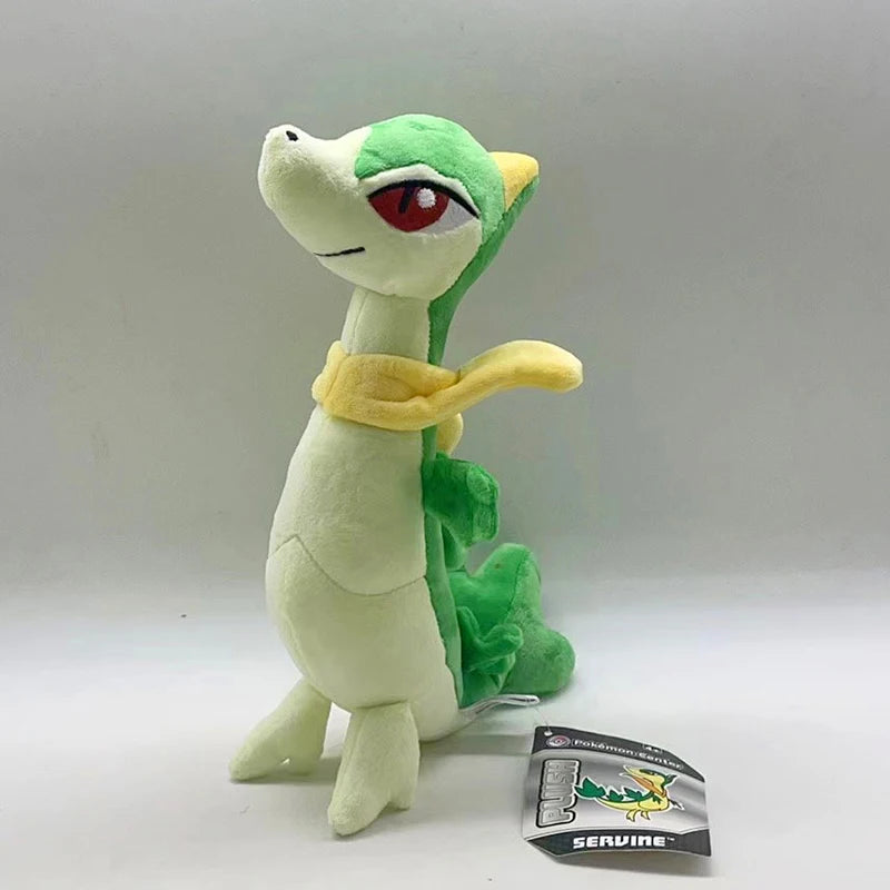 Pokemon Servine Plush Toys Snivy Evolution Stuffed Doll Serperior Peluche Kawaii Room Decor Exquisite Birthday Gifts For Kids