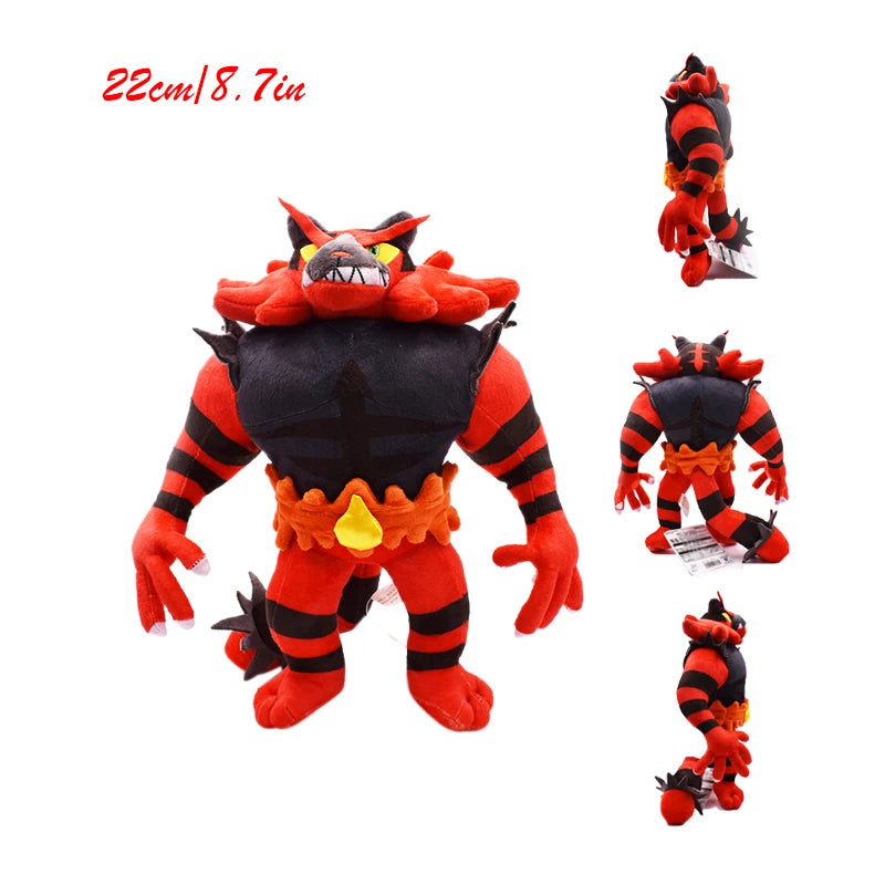 Pokemon Plush Toy Incineroar Snorlax Volcarona Zorua Bewear Stuffed Calyrex Goodra Dracovish Nidoking Peluche Dolls Gift Kids