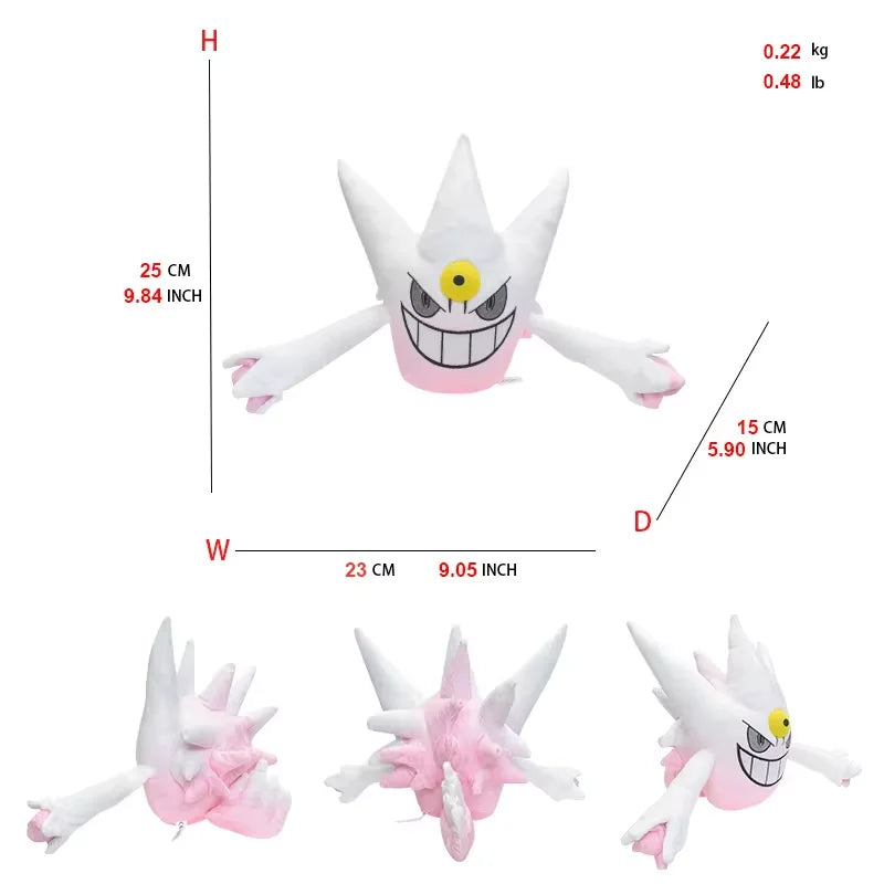 NEW Gengar Pokemon Soft Plush Toy Gengar Stuffed Animal Dolls Cartoon Cute Peluche Christmas Gift