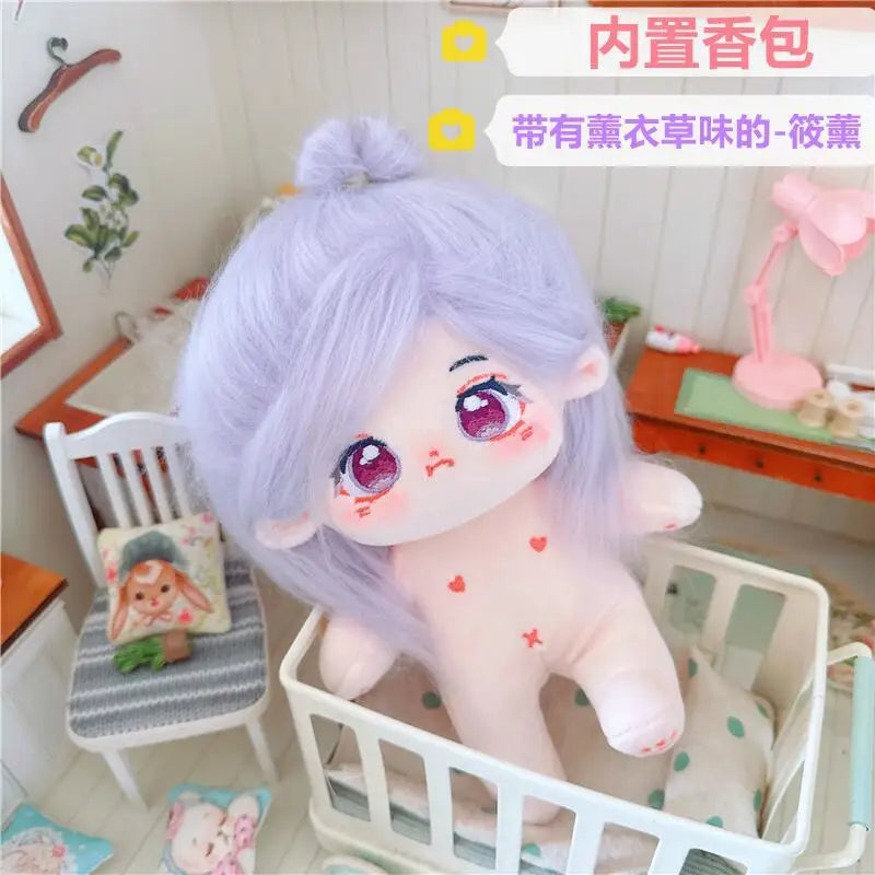 20cm IDol Doll Plush Cotton Star Dolls Kawaii Stuffed Baby Plushies No Attributes Dolls Toys Fans Collection Children Gifts